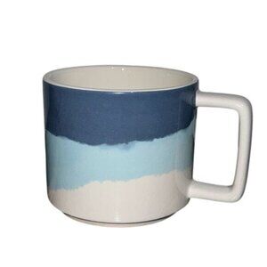 Blue & White Gradient Earthenware Mug